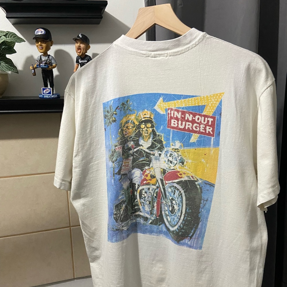 In-N-Out Burger Las Vegas Vintage White Graphic T-Shirt